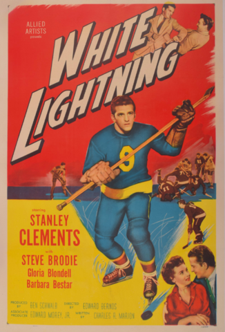 White Lightning Hockey Movie Poster 1953