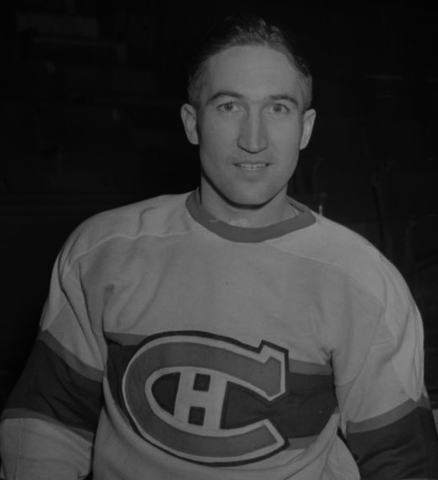Wilbert "Dutch" Hiller 1945 Montreal Canadiens