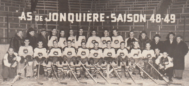 As de Jonquière Hockey Team Photo 1948