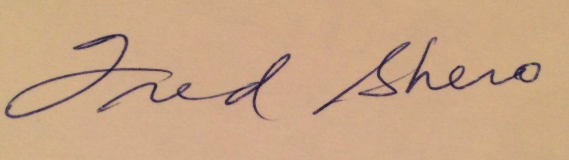 Fred Shero Autograph - Fred Shero Signature