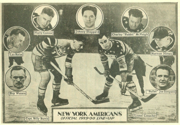 New York Americans Team Collage 1929