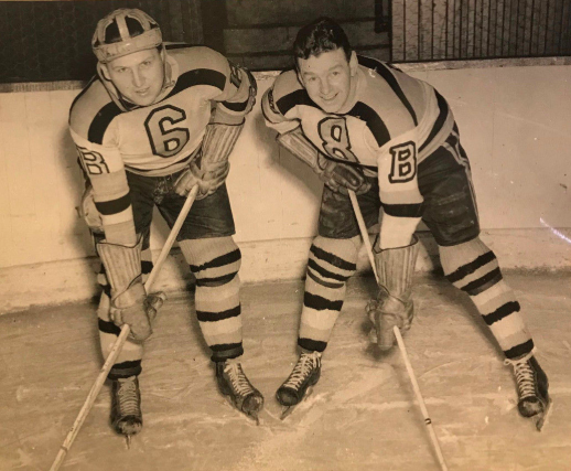 Jack Crawford and John Wilkinson 1943 Boston Bruins