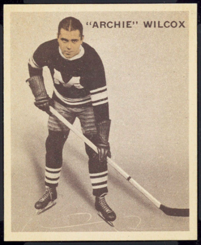 Archie Wilcox Hockey Card 1933 Ice Kings World Wide Gum No. 9