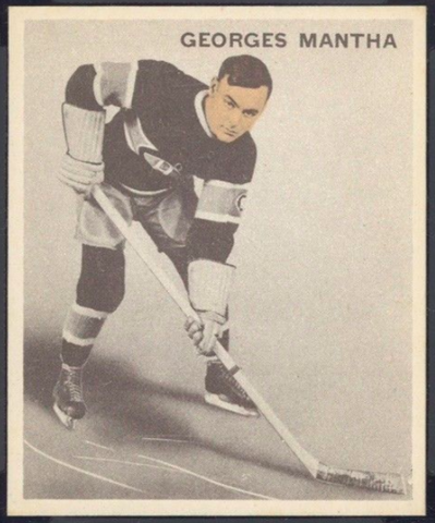 Georges Mantha Hockey Card 1933 Ice Kings World Wide Gum No. 26