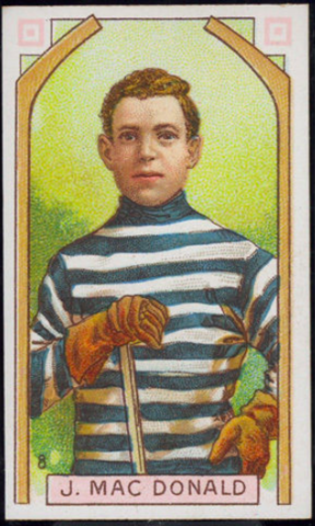 J. MacDonald Hockey Card 1911 C55 Imperial Tobacco No. 8 Jack MacDonald