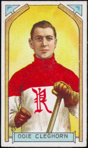 Odie Cleghorn Hockey Card 1911 C55 Imperial Tobacco No. 25
