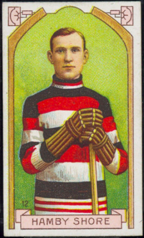 Hamby Shore Hockey Card 1911 C55 Imperial Tobacco No. 12