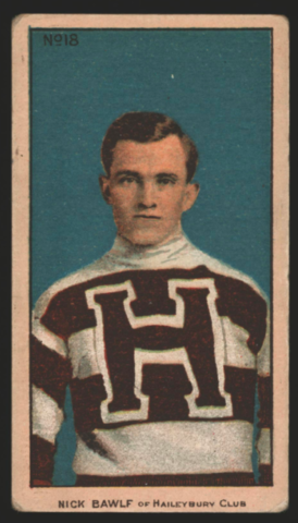 Nick Bawlf Hockey Card 1910 C56 Imperial Tobacco No. 18
