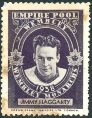 Jimmy Haggarty Wembley Monarchs Poster Stamp 1938