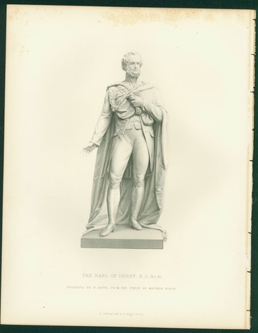 Earl Of Derby 1875 Print