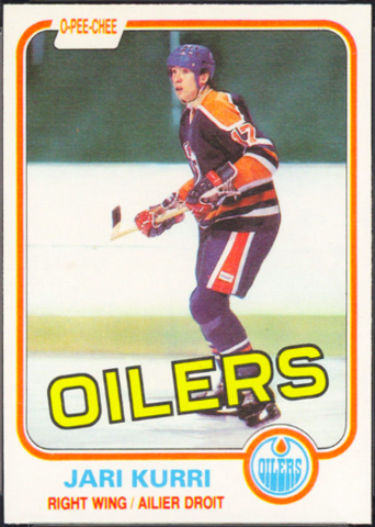 Jari Kurri Hockey Card 1981 O-Pee-Chee #107