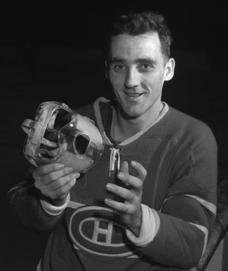 Goalie Mask History - Jacques Plante with the Louch Head-Saver 1957