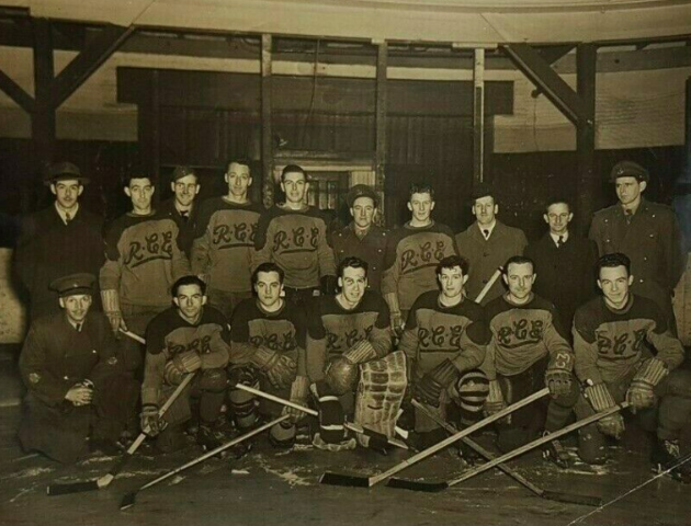 Royal Canadian Engineers Hockey Team 1946 Halifax, Nova Scotia