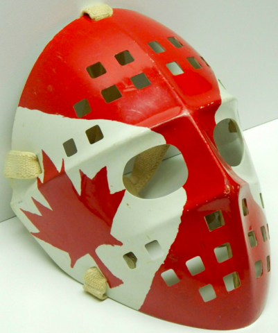 Vintage Cooper HM6 Street Hockey Mask with Custom Paint Job 1970s
