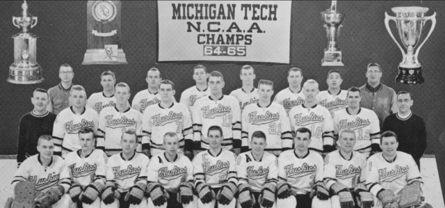 Michigan Tech Huskies 1965 NCAA University Division 1 Men's Ice Hockey Champions