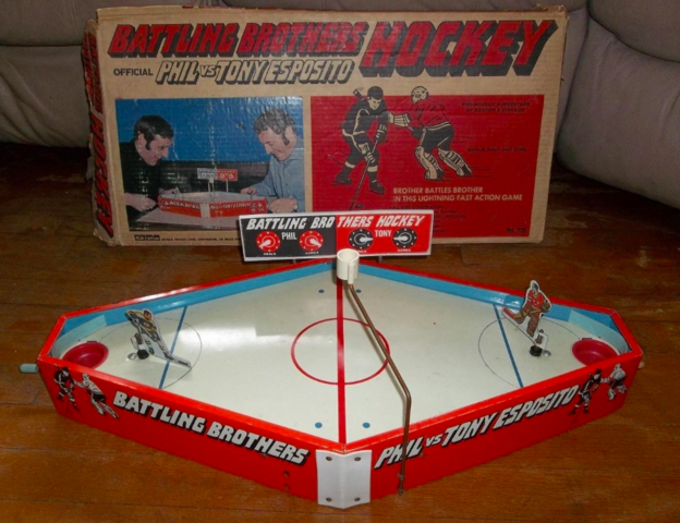 Battling Brothers Table Top Hockey Game - Phil vs Tony Esposito 1970