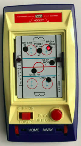 handheld electronic hockey game
