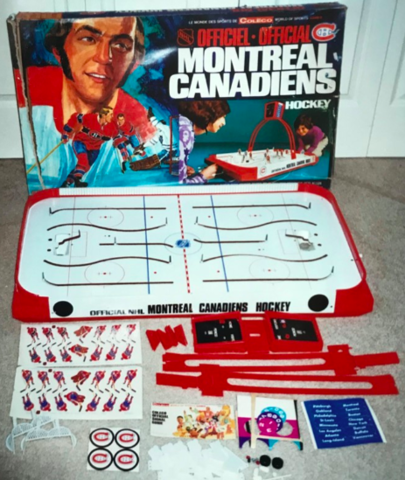 Coleco Official Montreal Canadiens Table Hockey Game 1972 - Guy Lafleur on front