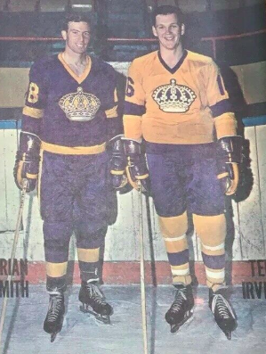 Brian Smith and Ted Irvine 1967 Los Angeles Kings