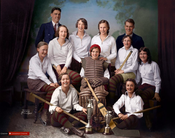 Red Deer Amazons Hockey Club 1933 Coffey Memorial Trophy Champions