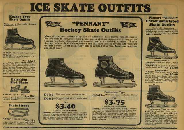 Planert Hockey Skates Ad 1931 Antique Hockey Skates