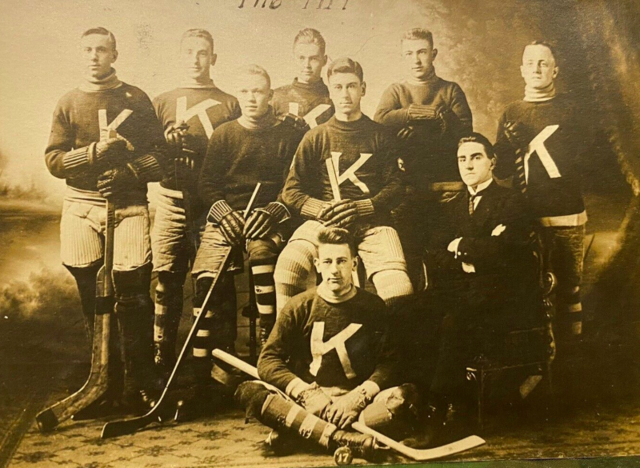 King's College Hockey Team 1917 Windsor, Nova Scotia
