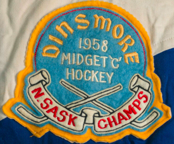 Dinsmore Midget "C" Hockey 1958 North Saskatchewan Champs Patch