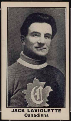 Jack Laviolette Hockey Card 1912 Imperial Tobacco C57 No.46