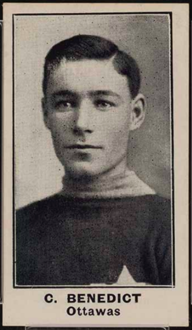 Clint Benedict Hockey Card 1912 Imperial Tobacco C57 No.3