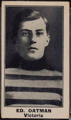 Ed Oatman Hockey Card 1912 Imperial Tobacco C57 No.47