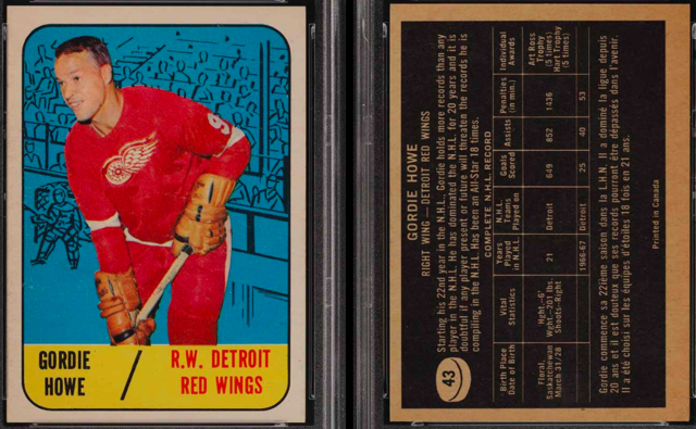 Gordie Howe Hockey Card 1967 Topps #43
