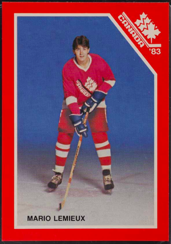 Mario Lemieux Hockey Card 1983 Canadian National Juniors