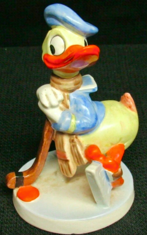 Goebel Donald Duck Hockey Figurine 1950s