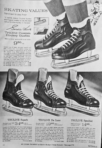 Truline Hockey Skates Ad 1966 Vintage Hockey Skates