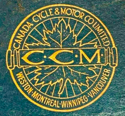 C.C.M. Hockey Skates Logo 1930s Canada Cycle & Motor Co. Limited