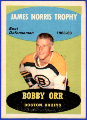 Bobby Orr Hockey Card 1969-70 O-Pee-Chee #209 James Norris Trophy 
