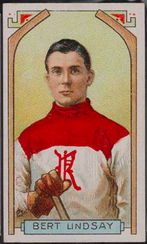 Bert Lindsay Hockey Card 1911 C55 Imperial Tobacco No.21