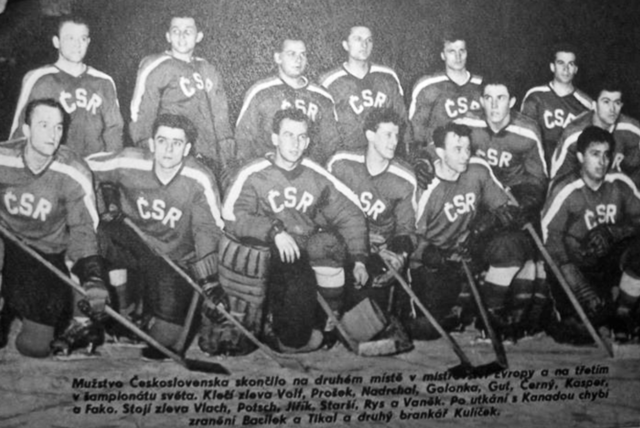 Czechoslovakia National Hockey Team 1959 Národní hokejový tým Československa