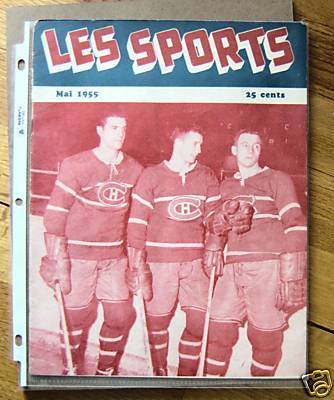 Ice Hockey Mag 1955 French