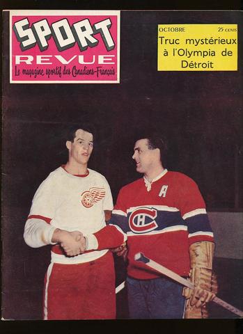 Ice Hockey Mag 1956  Sport Revue  Gordie Howe & Maurice Richard 