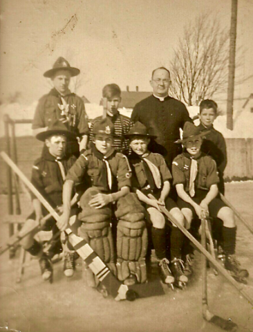 Boy Scouts Hockey Team 1950s Moncton, New Brunswick