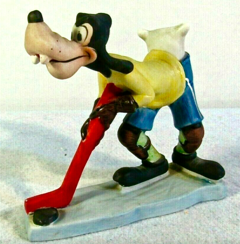 Goofy Hockey - Goofy Hockey Player Figurine by Walt Disney Productions
