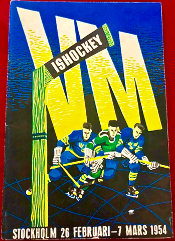 World Ice Hockey Championships 1954 Program Cover