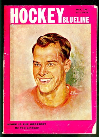 Ice Hockey Mag 1957   Gordie Howe cover