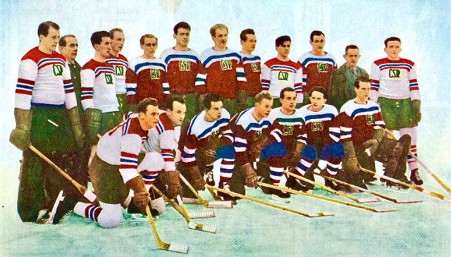 Czechoslovakia National Ice Hockey Team 1949 World Ice Hockey Champions
