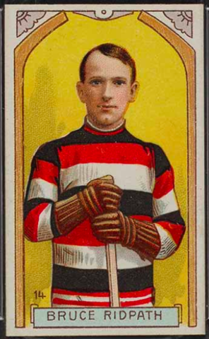 Bruce Ridpath Hockey Card 1911 C55 - Imperial Tobacco Hockey Card No. 14