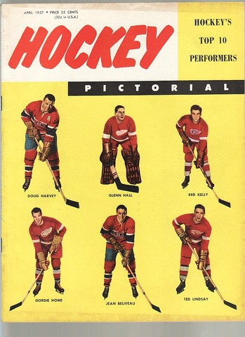 Ice Hockey Pictorial Mag 1957 April