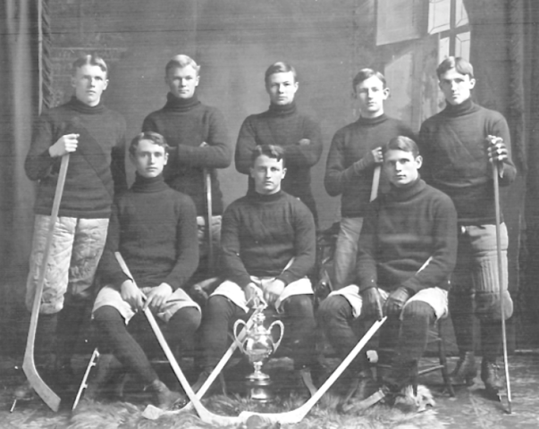 University of New Brunswick Hockey Team 1909 Sumner Trophy Champions