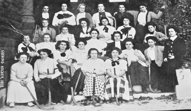 Cushing Academy Girls Hockey Team 1908