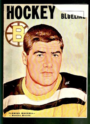 Hockey Blueline  Magazine - 1958 - Fleming Mackell - Cover